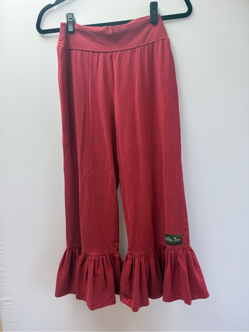 Matilda Jane women’s ' Red Ruffle Hem Leggings